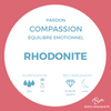 Bracelet en Rhodonite AAA - Pardon et Compassion - Pierres naturelles - Bijou-magique.fr